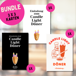 Postkarten Bundle | Candle Light Döner ®, 3 Sorten