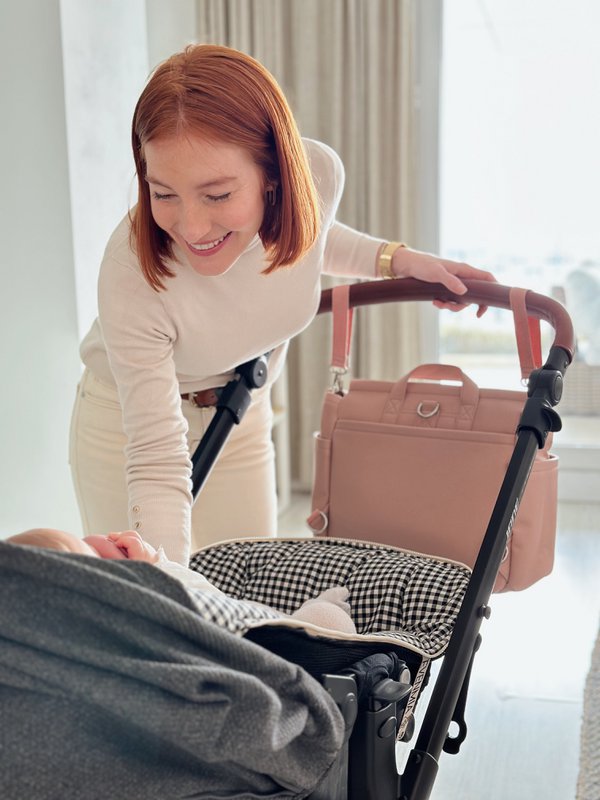 Sac de Grossesse MIREM By Nenina & Co Rose pâle + Cadeau Matelas à Langer