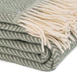 Plaid WOOOL - Manhattan (Vert Clair)