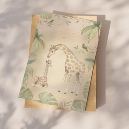 Postkort tropiske giraffer
