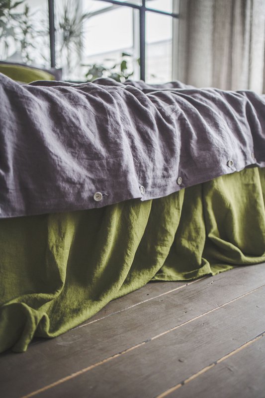 Linnen beddengoedset voor VK/EU in verschillende kleuren en maten