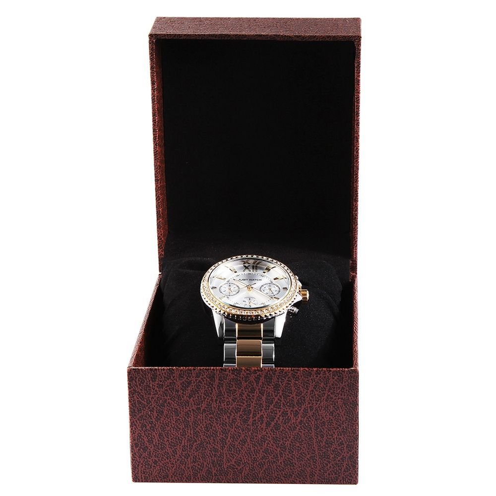 Watch folding box, cardboard, brown, 7.5 cm x 9 cm x 11 cm