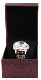 Watch folding box, cardboard, brown, 7.5 cm x 9 cm x 11 cm