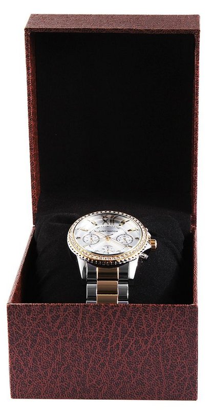 Watch folding box, cardboard, brown, 7.5 cm x 9 cm x 11 cm