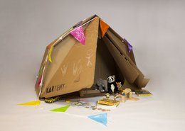 Kartonnen Tent voor kinderen - de KarTent Junior