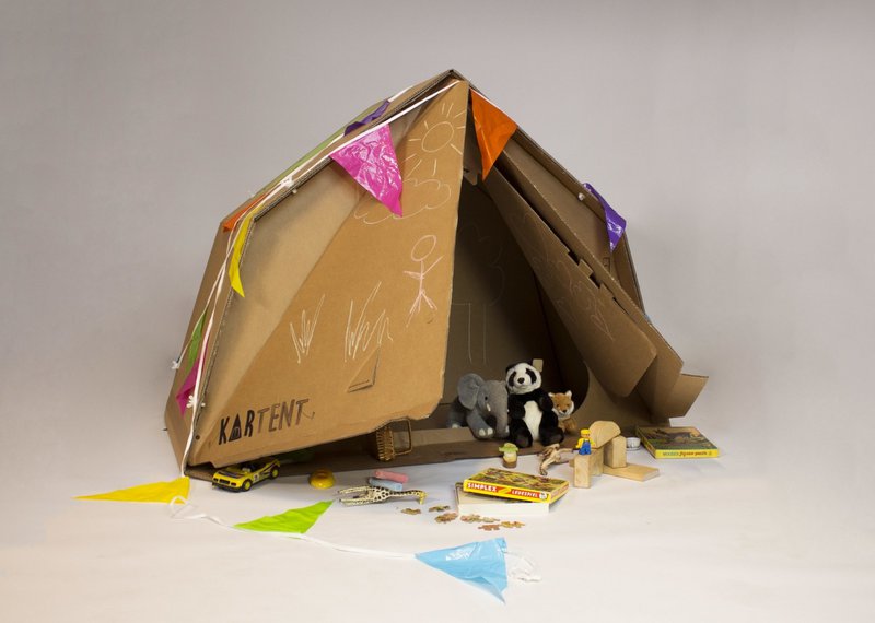 Kartonnen Tent voor kinderen - de KarTent Junior