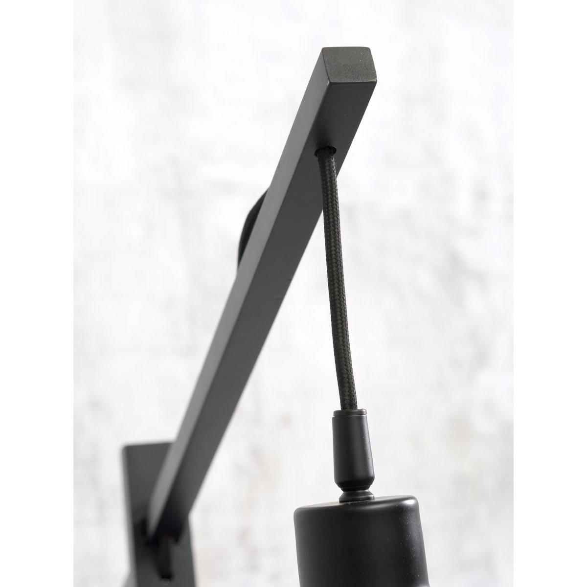 Vloerlamp Andes zw. 4723 l.linnen
