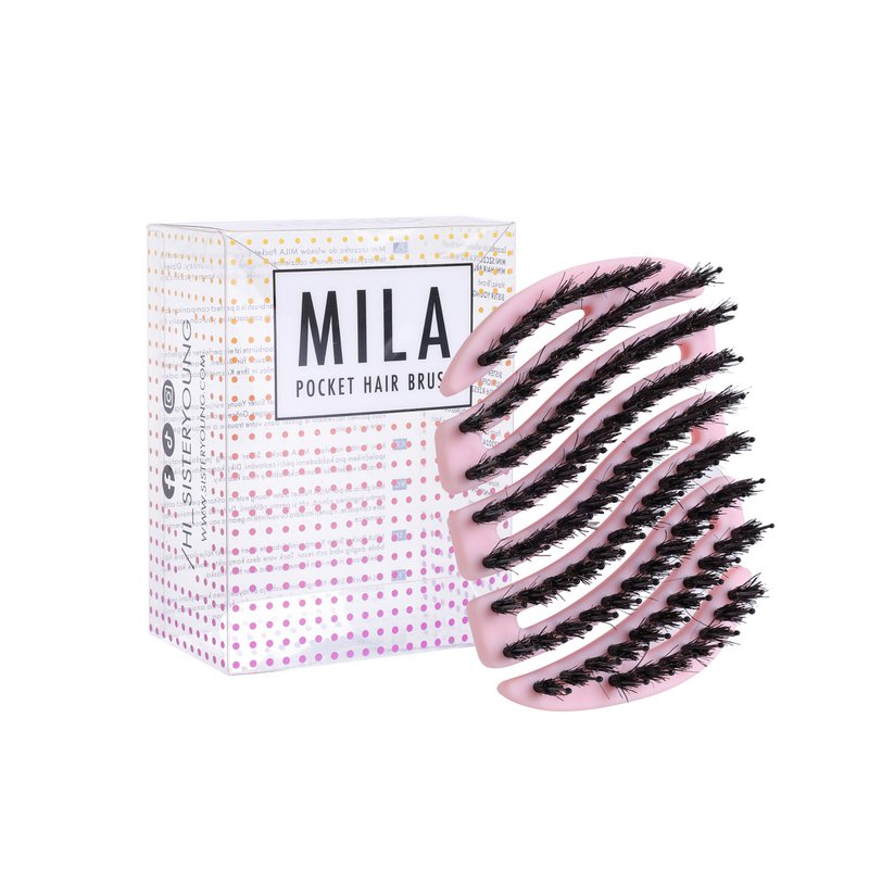 Sister Young l MILA - mini cepillo con cerdas naturales de jabalí y púas de nailon