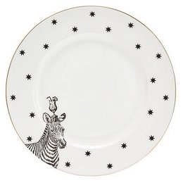 YE - Mono Party Zebra middagstallerken 26 cm