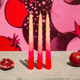 Dip Dye Twisted * Shades of Pomegranate