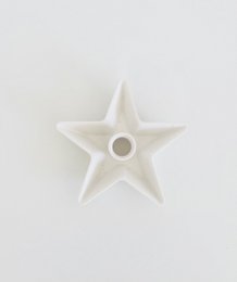 Håndstøbt stjerne lysestage - jesmonite