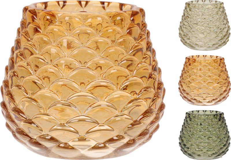 Support pour lampe en forme de pomme de pin