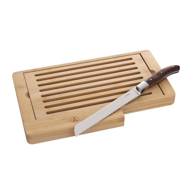 Coltello da pane e tagliere in legno di bambù LAGUIOLE HERITAGE