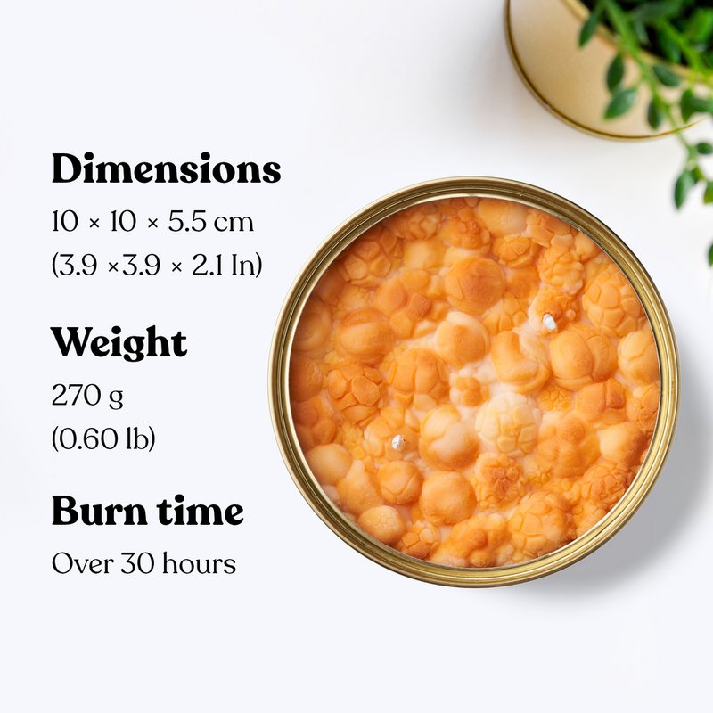 Karamel Popcorn Candle Can