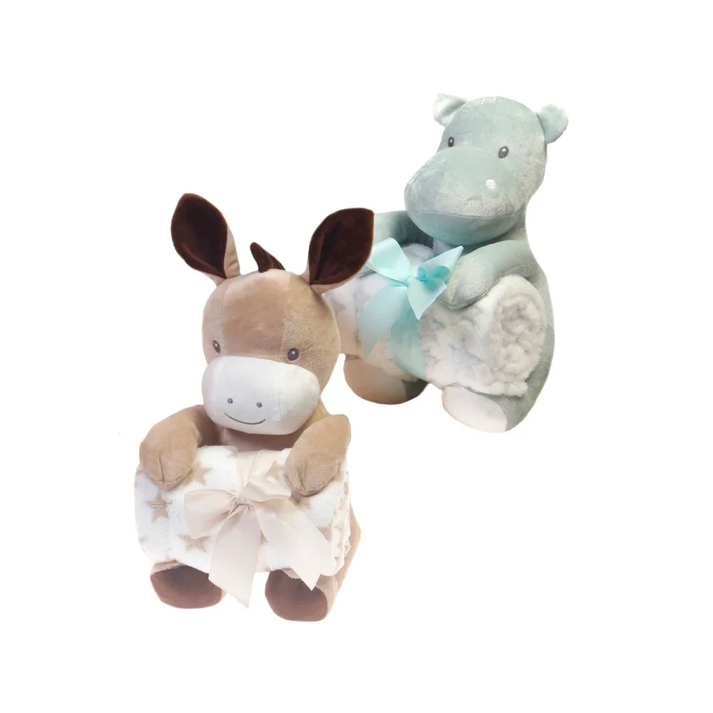 Set coperta e peluche per bebè, Volpe