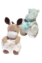 Set coperta e peluche per bebè, Volpe