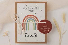Baptism gift box - rainbow money gift packaging
