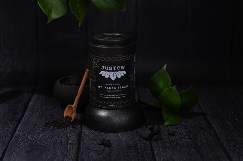 Justea | Mont Kenya Noir | Thé en vrac | Commerce équitable | Non OGM.