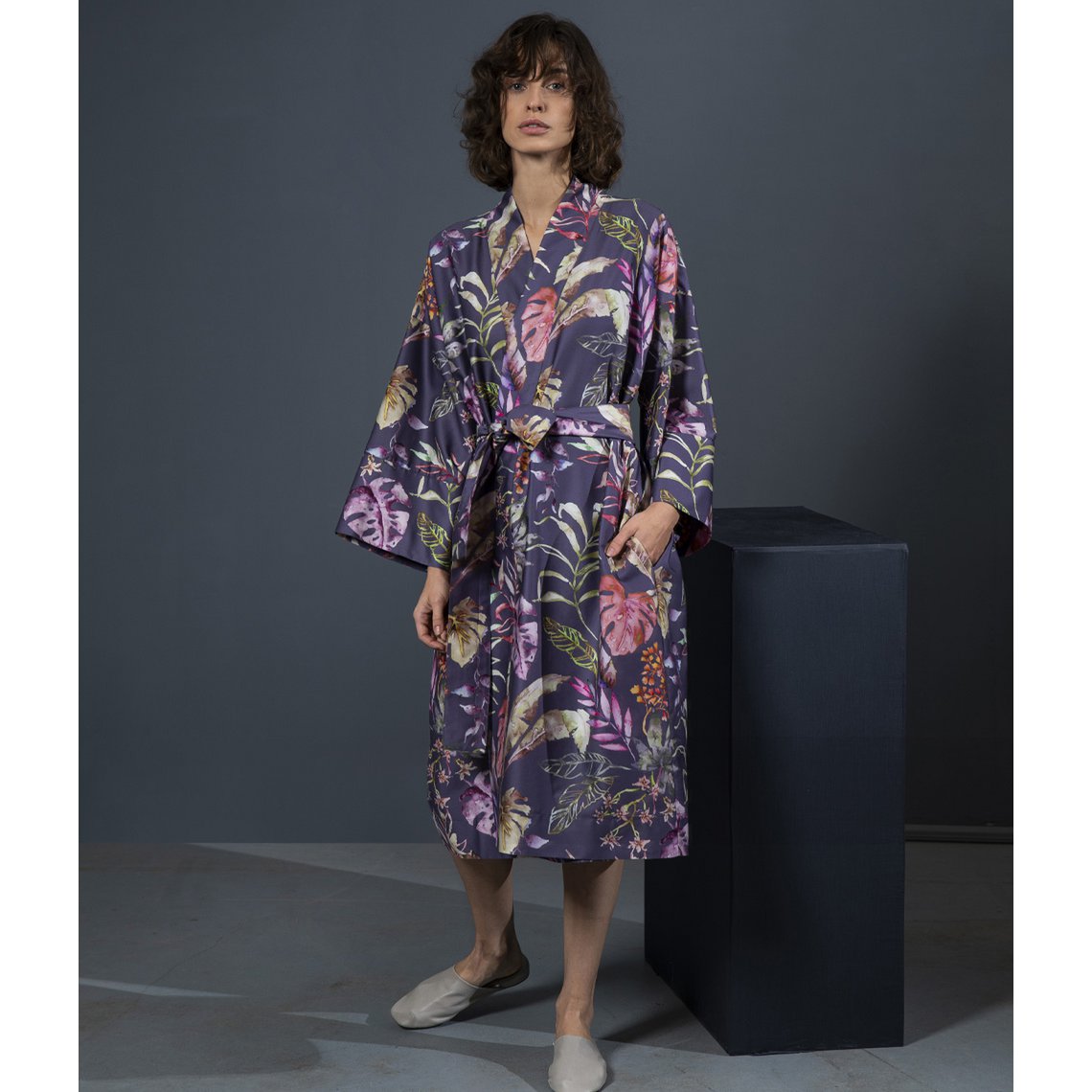 Badekåbe Kimono Flora Costera Figenmarmelade
