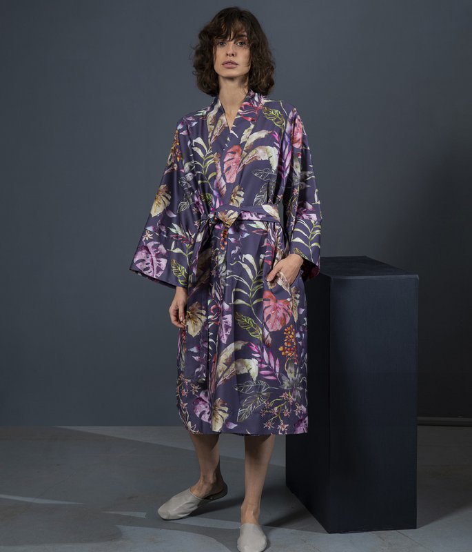 Badekåbe Kimono Flora Costera Figenmarmelade