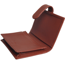 Porte-cartes de visite Saffiano Marron