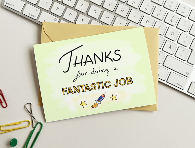 Thank You Greeting card - Thanks for doing a fantastic job