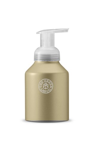 Aluminiumflasche im Forever-Design mit Schaumpumpe Sand