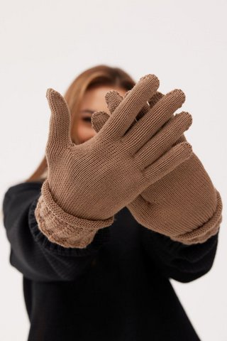 KENDALL handschoenen -100% merinowol - camel