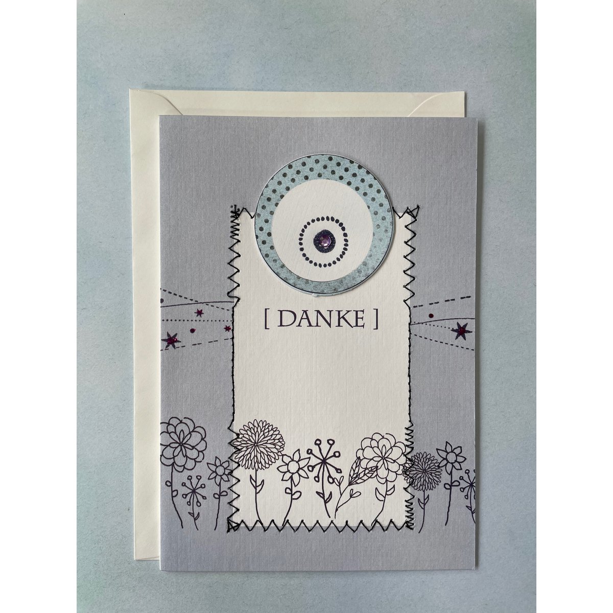 Thank you card - folded card with envelope