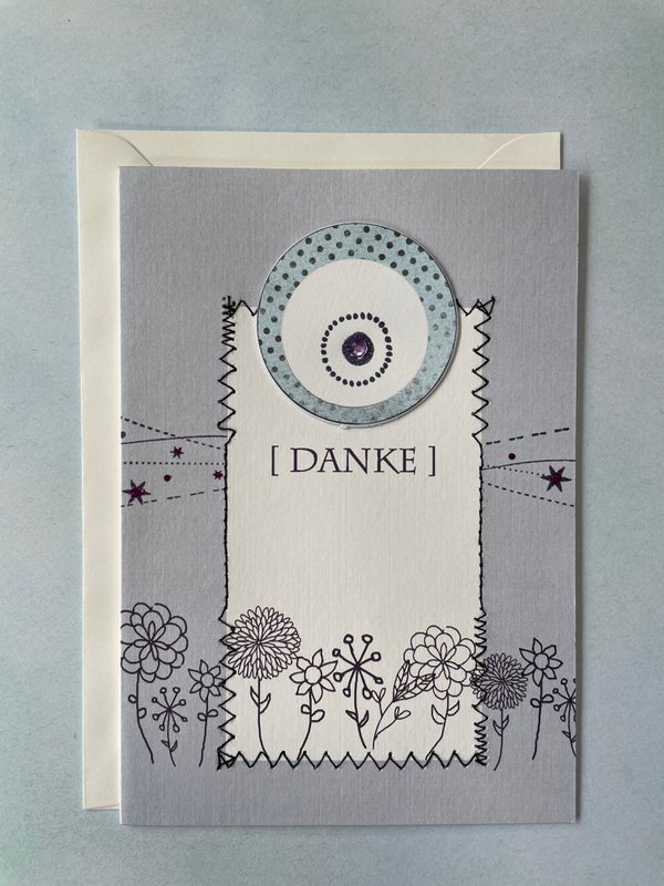 Thank you card - folded card with envelope