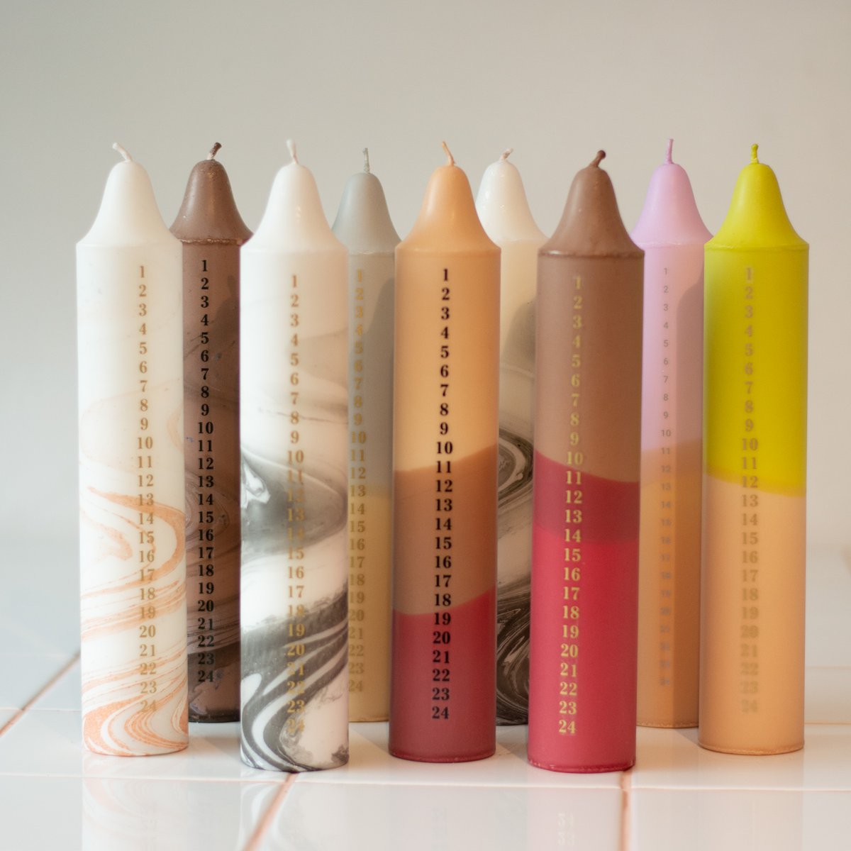Adventslys Beige, Julekalender