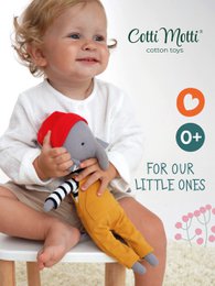 Bomuld plys legetøj, Cotti Motti, Ali the Elephant (30cm)