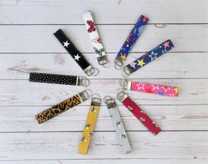 Key Fobs Wristlet, Handmade Key Fobs, Fabric Key Chain, Key Fob, Key Wristlet, Gift for Women, Gift for Men, Key Grip, Key Holder