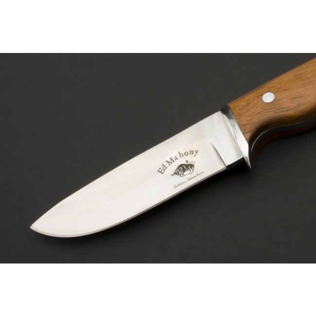 ED MAHONY Beaver Hunter - Birmański nóż myśliwski Ironwood, 440C