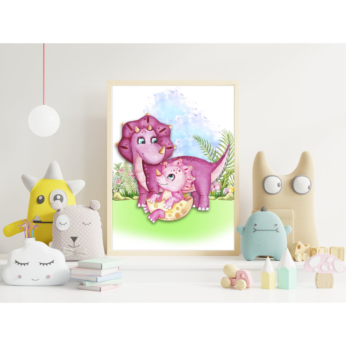 Pósteres de dinosaurios x juego de 3