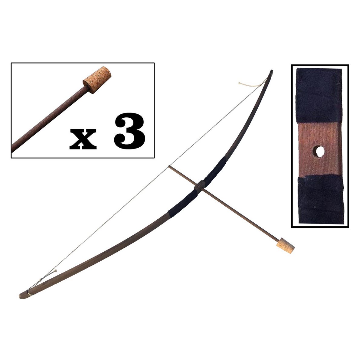 BOW RUSTIK + 3 ARROWS - ST454F