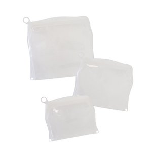 silicone pouch | Grocery and freezer bags | reusable | 3 sizes