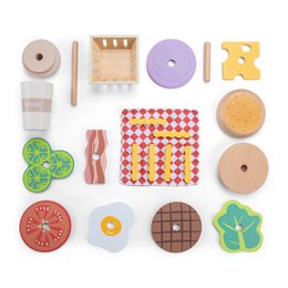 Wooden Fast Food Play Set
