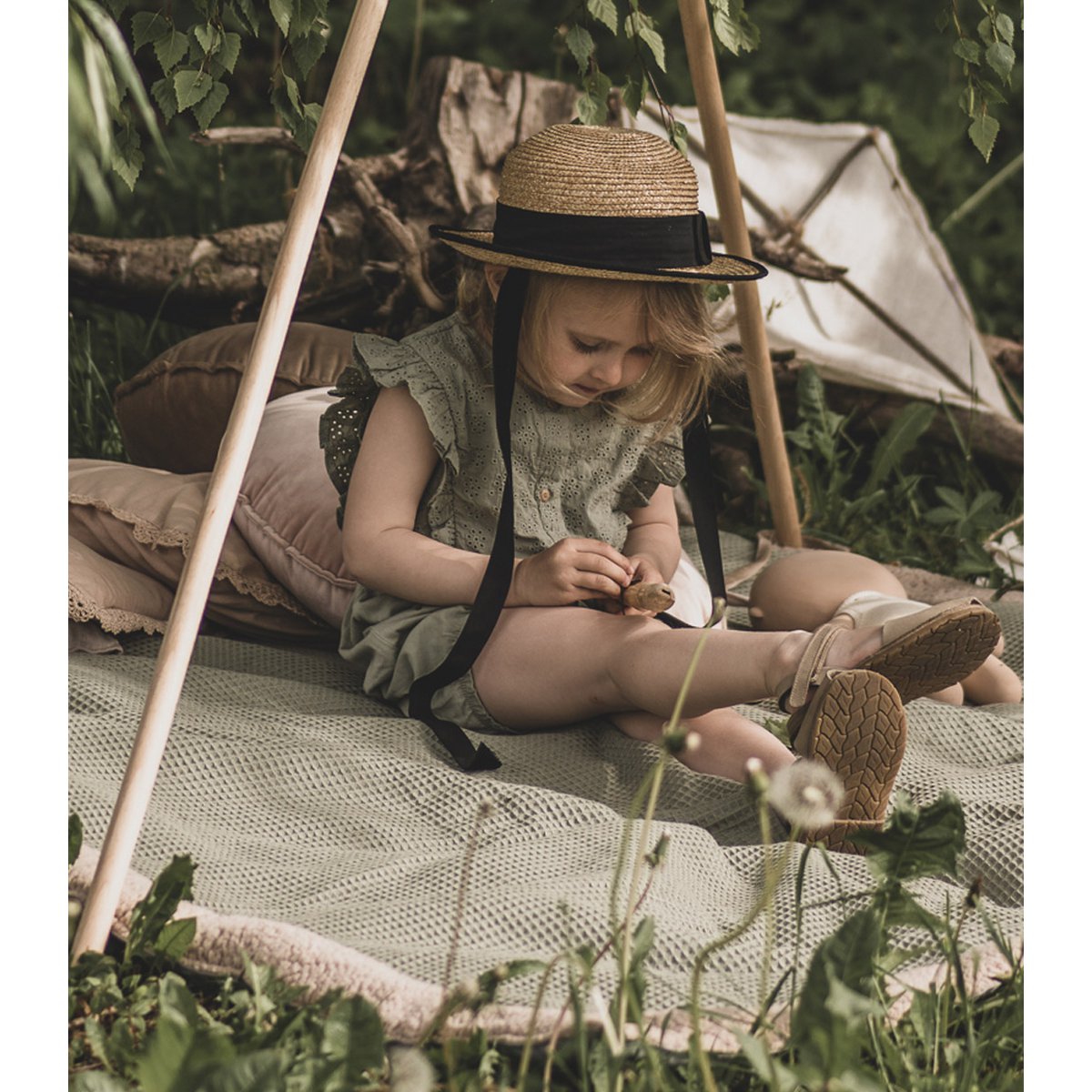 Wafel - XXL picknickkleed - picknickmat 180×160 cm