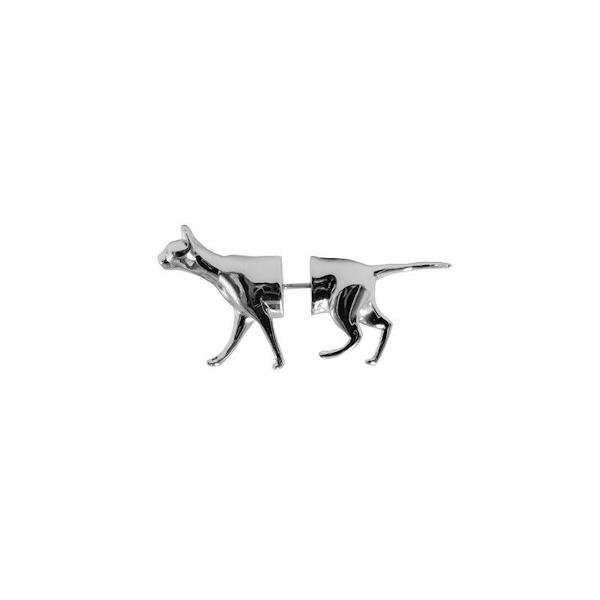 Whimsical Cat & Dog Front Back Earring