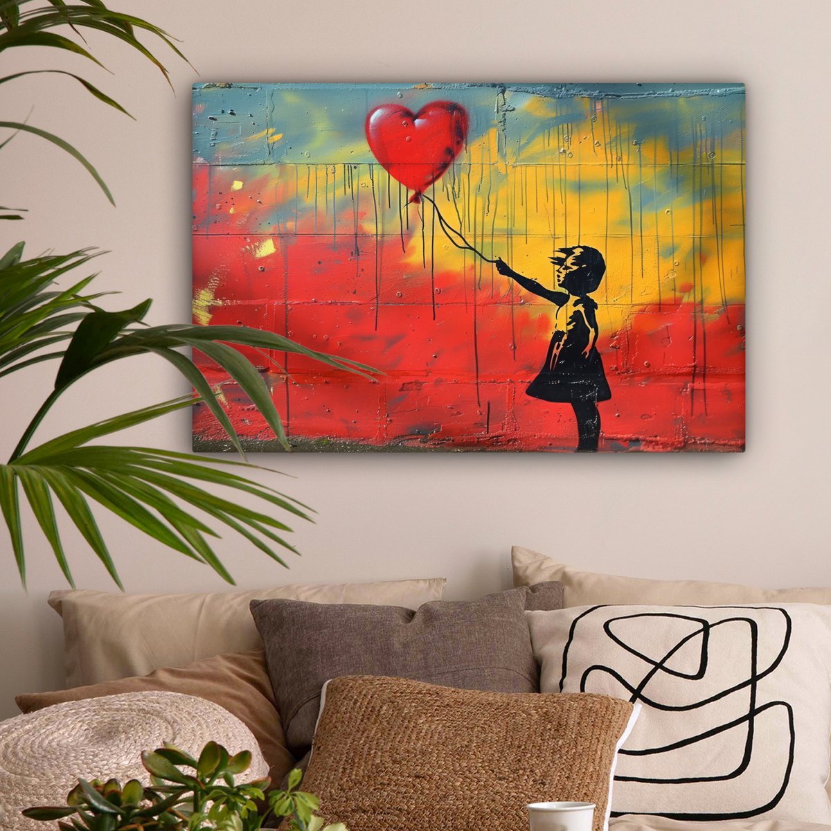 Leinwand Malerei - Wanddekoration Banksy Sty