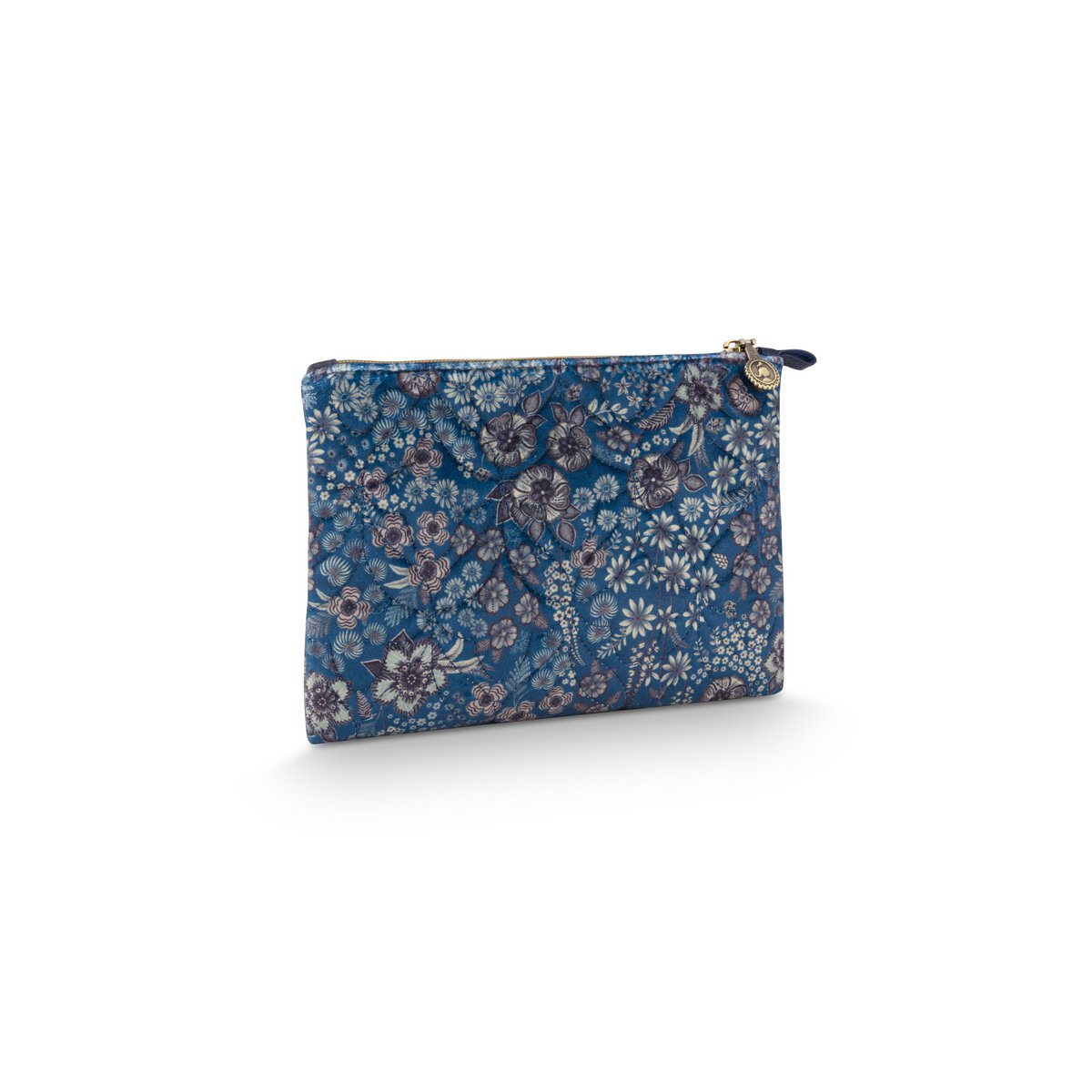 Charly Cosmetic Flat Pouch Medium Quilted Daisy Dreams Blue 24x1x15.5cm