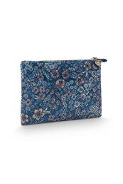 Charly Cosmetic Flat Pouch Medium Quilted Daisy Dreams Blue 24x1x15.5cm