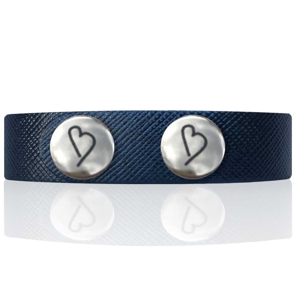 Lederohrringe 'Flair', Designer Darkblue