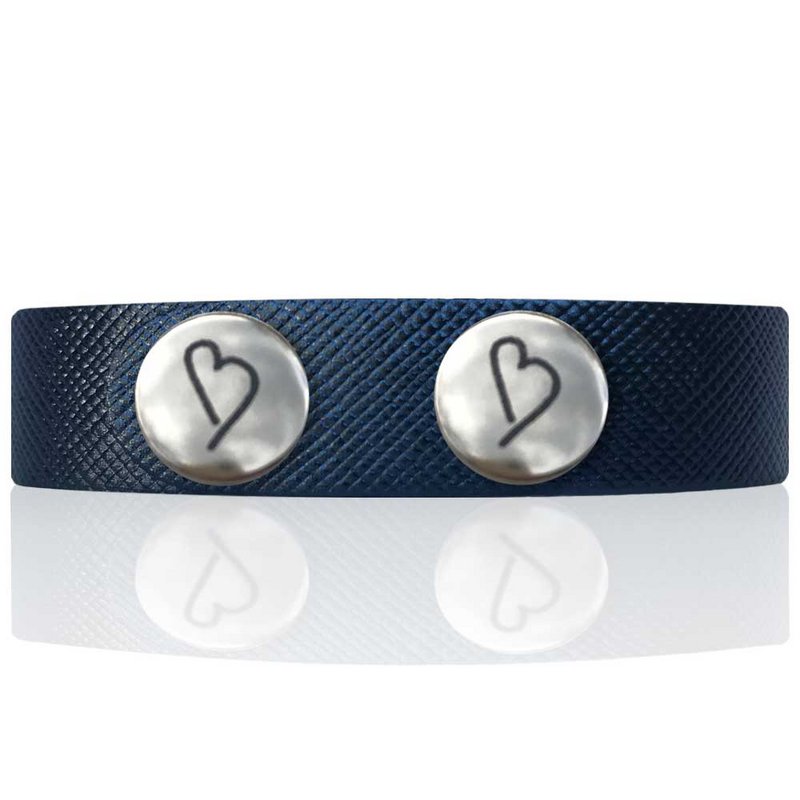 Lederohrringe 'Flair', Designer Darkblue