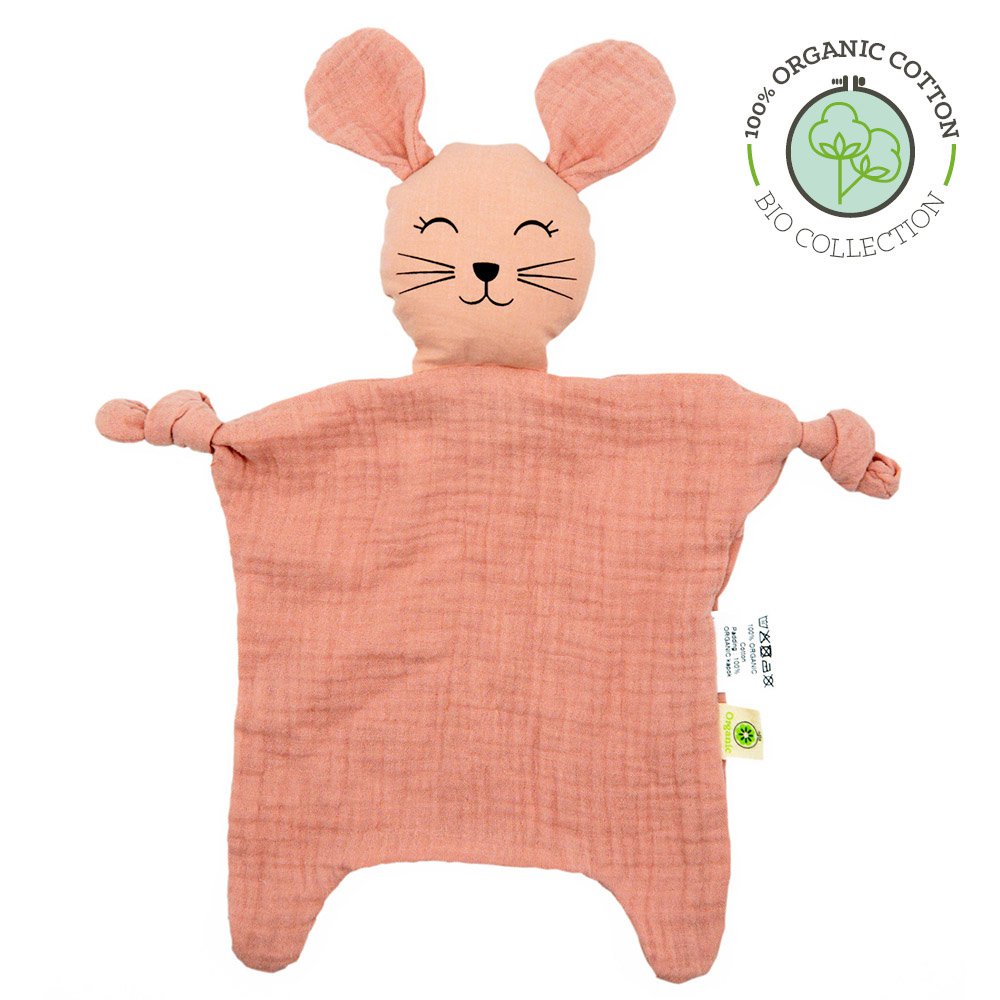 Doudou de ratón de algodón orgánico