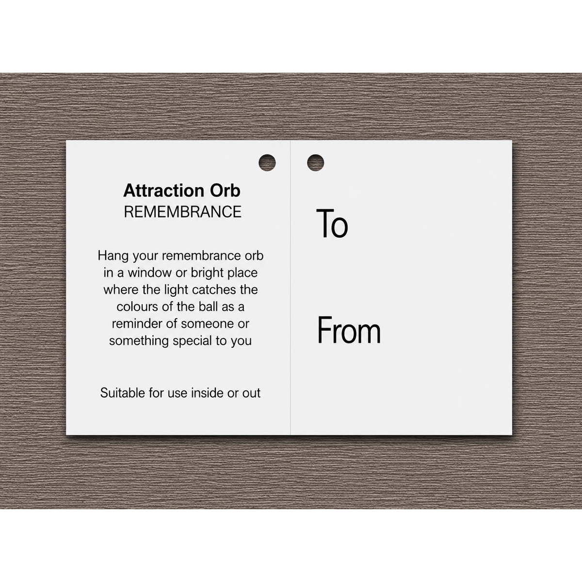 Orbe de atracción de 10 cm - Recuerdo