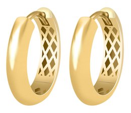 333/- Guld folde øreringe "Annele", gult guld, 8 karat