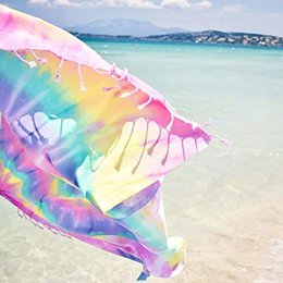 Toalla de Playa Batik 100% Algodón Tropical Punch