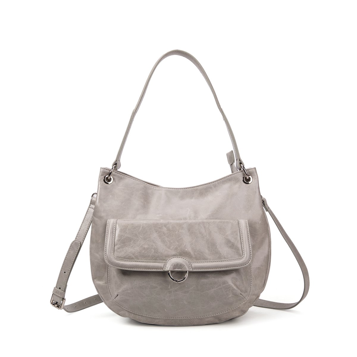 Sack in Cuir Hobo Ully Perle